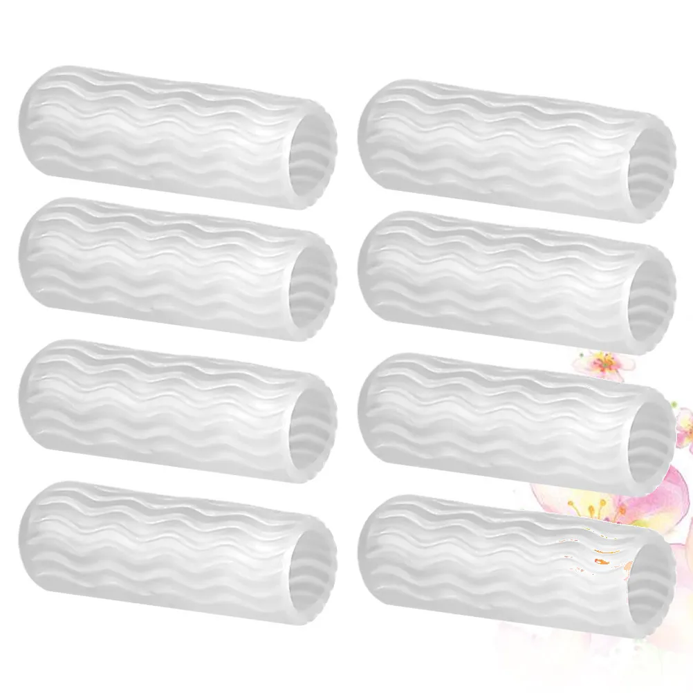 

4 пары премиальных накладок на пальцы ног с волнообразным дизайном, нескользящие, из мягкого геля, для защиты от мозолей и бурсита, для облегчения боли при ходьбе и беге, для использования в обуви