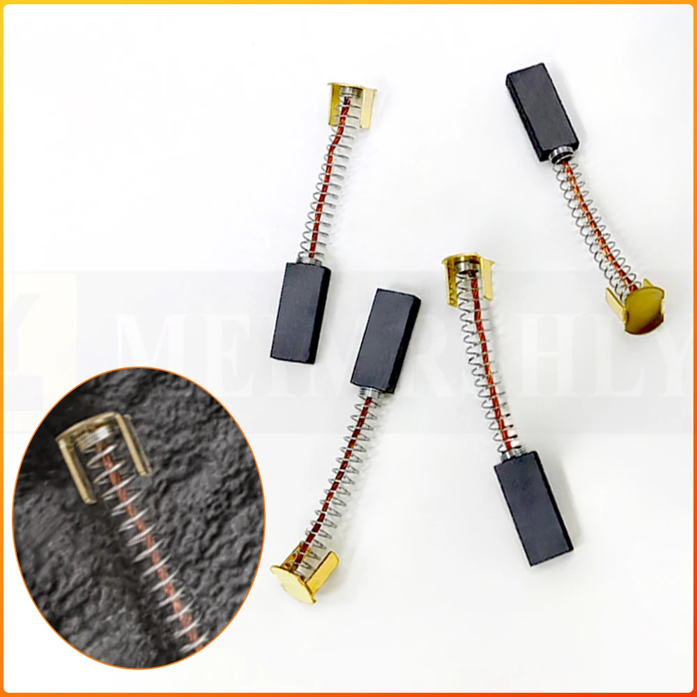 100pcs 3.6*9*22 80-2 medical centrifuge carbon brush 4*8*20/18 high wear-resistant 900/1000 film sealing machine carbon brush