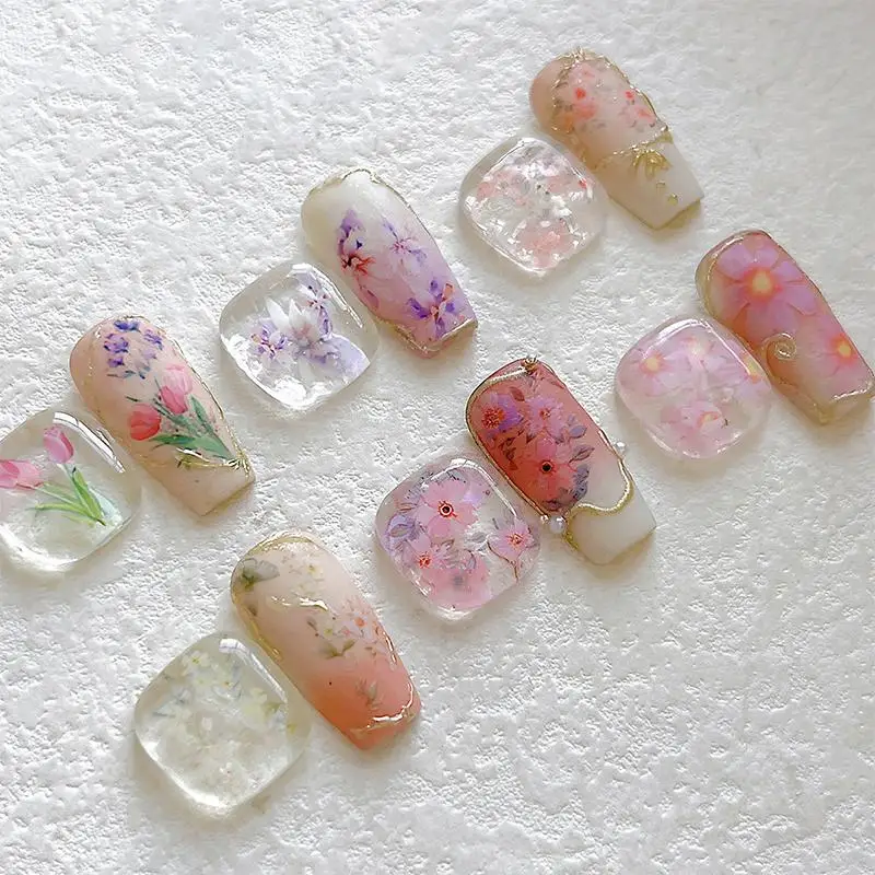 Floral Nail Wraps  Nail Foils Adhesive Transfer Stickers for Easy Quick Manicure Home Beauty Session
