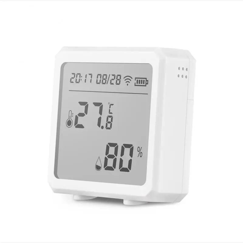 

Tuya Temperature Humidity Sensor Smart Thermometer Hygrometer with LCD Screen Work Alexa Hey Smart Life APP