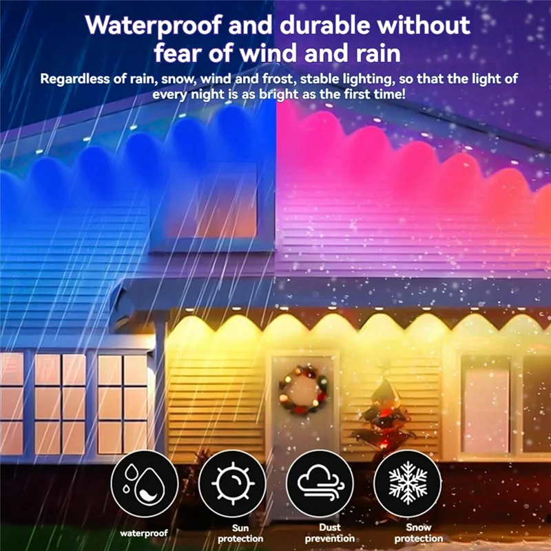 

Контроллер FAST-Smart Fantasy Rhythmic Eaves Light WIFI работает с Alexa Google Home Assistant, вилкой европейского стандарта