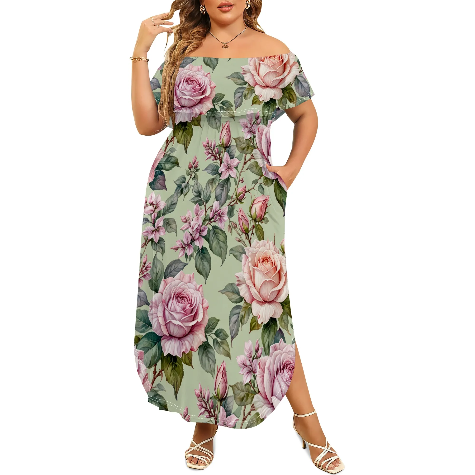 

Polynesian Dress for Women Boho Maxi Dresses for Women 2025 Havana Nights Puletasi Samoan Luau Party