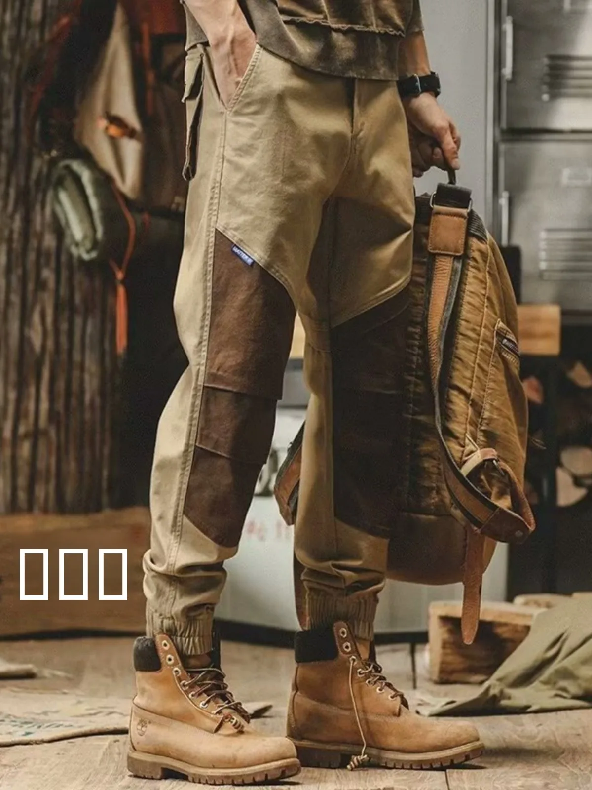 

American Retro Workwear Pants Men's Spring Autumn New Trendy Loose Casual Trousers Color Blo Youthful Energy Sle