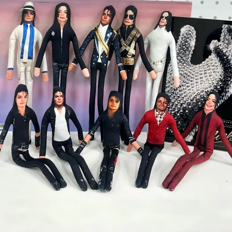 Michael Jackson Cosplay Prop Doll Popular Abstract Plush Doll Skeleton Can Be Posing MJ Mouse Dry Fun Gift