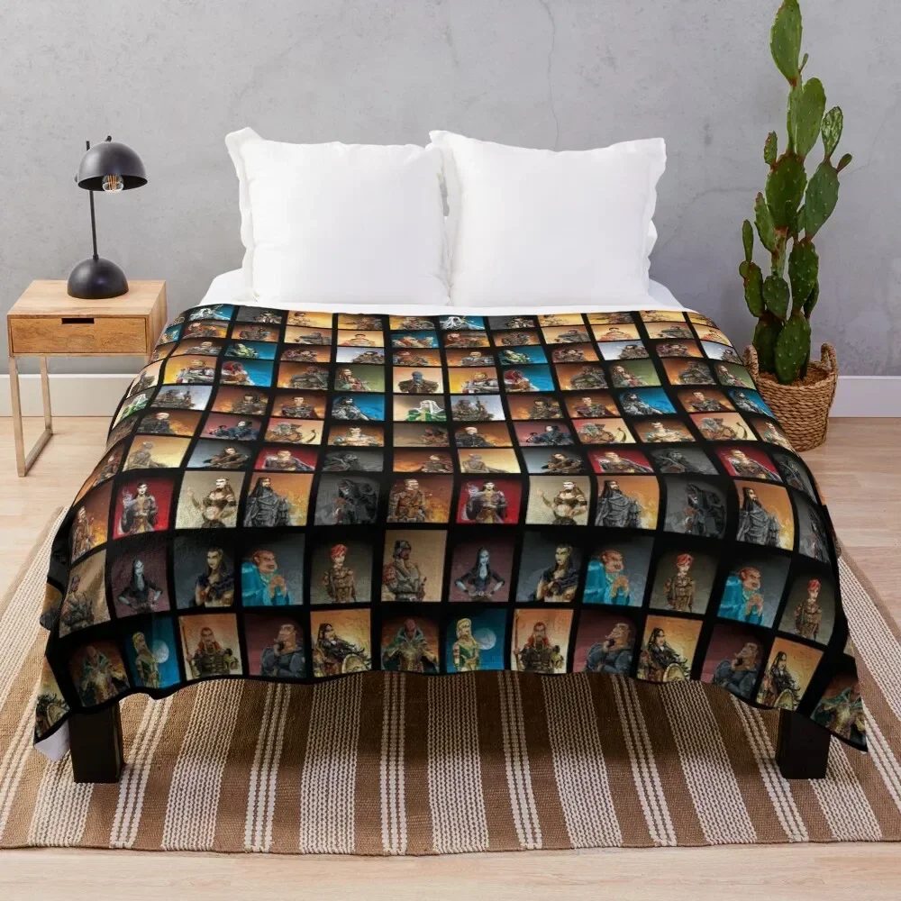 

Malazan Dramatis Personae - All Characters in HD Throw Blanket christmas decoration Sofa Quilt Stuffeds Bed Fashionable Blankets