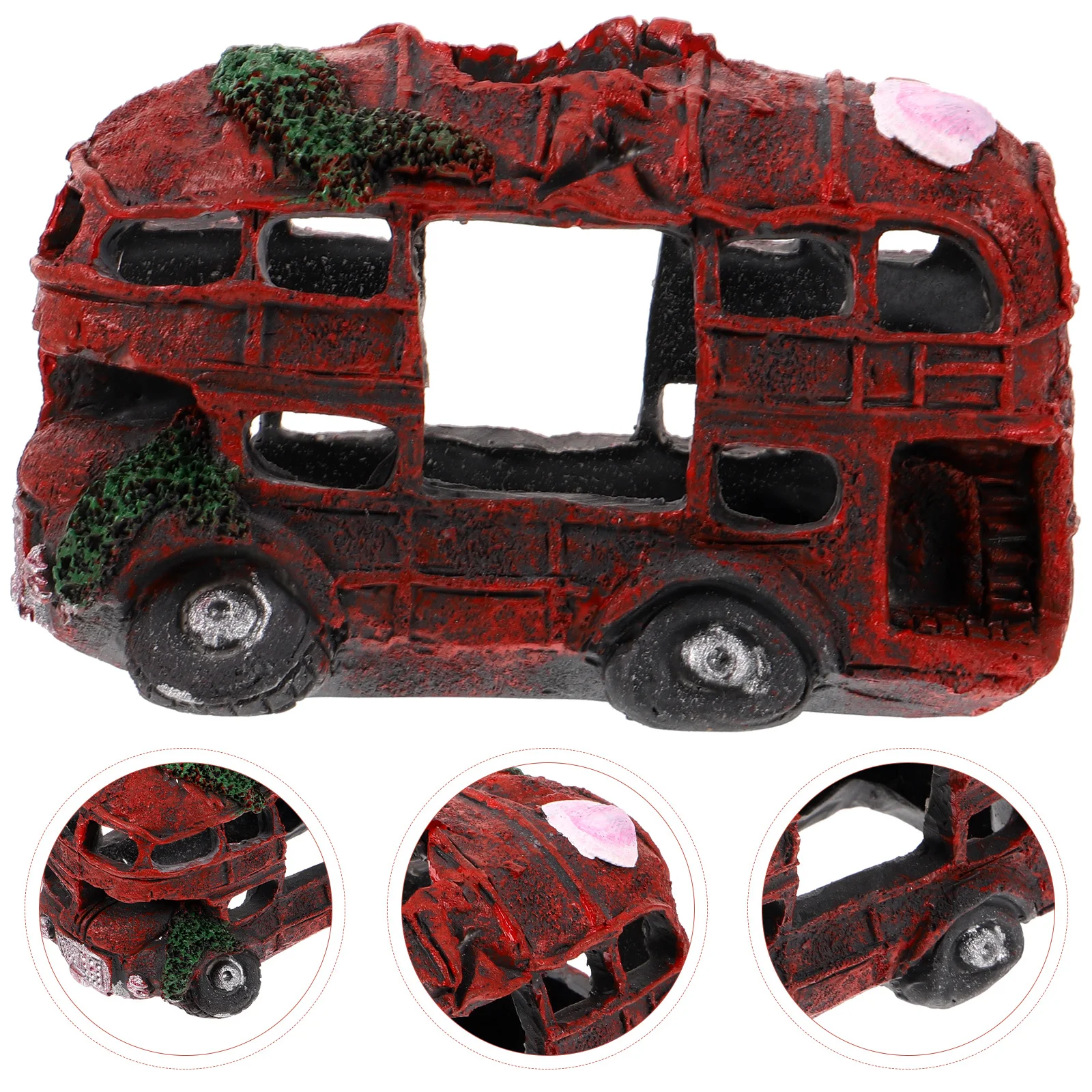 

Aquarium Decoration Betta Fish Accessories Car Ornament Supplies Tank Cars Decorations Funny