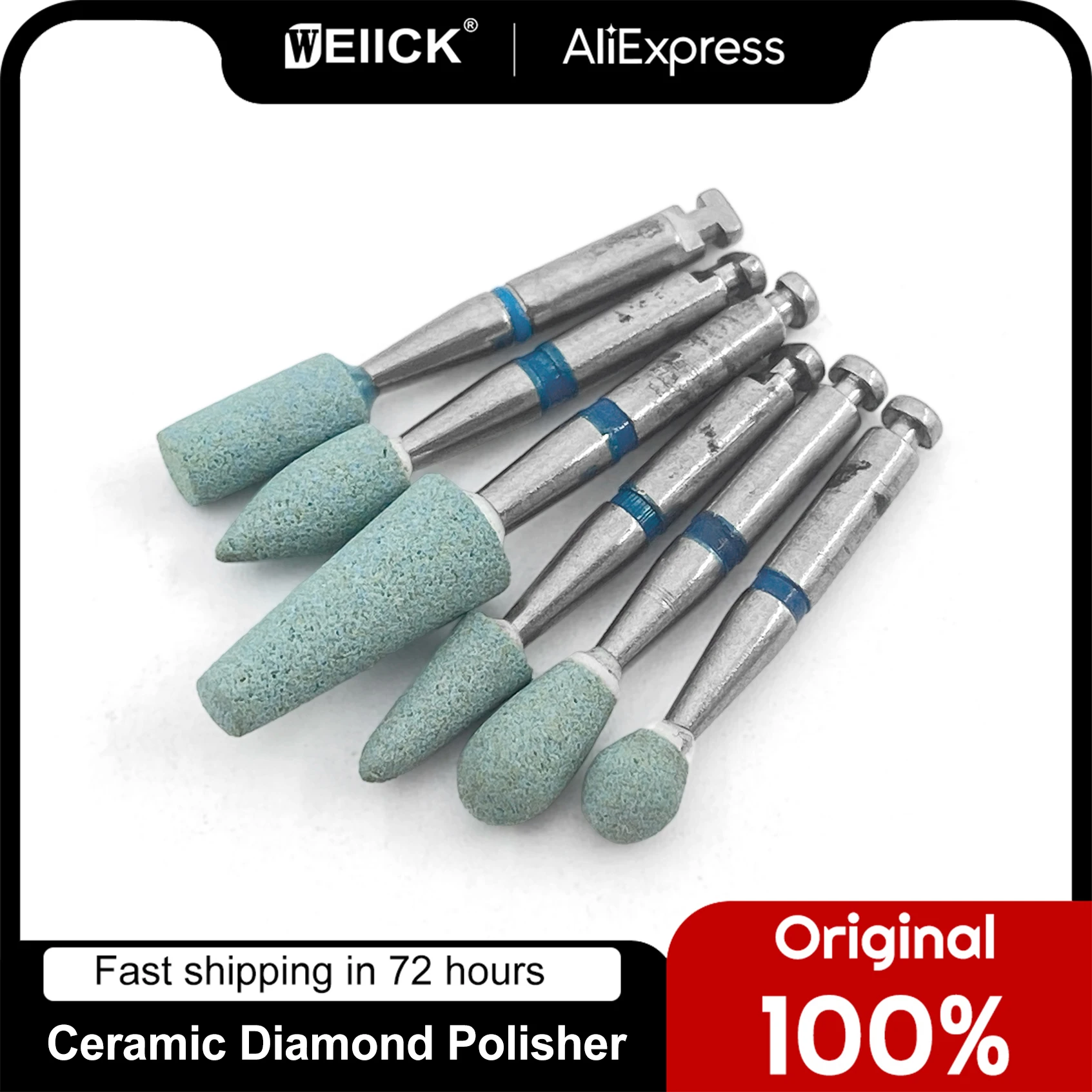 Dental Lab Grinder Ceramic Diamond Polisher RA2.35 Polishing Head Coarse Grinding Stone Dentistry Laboratory Dentist Products