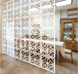Hanging Room Divider Panel,Wood-Plastic Hanging Panels 4 Pieces 0.2“Thick Screen Panel for Living Room Bedroom Home Decoration