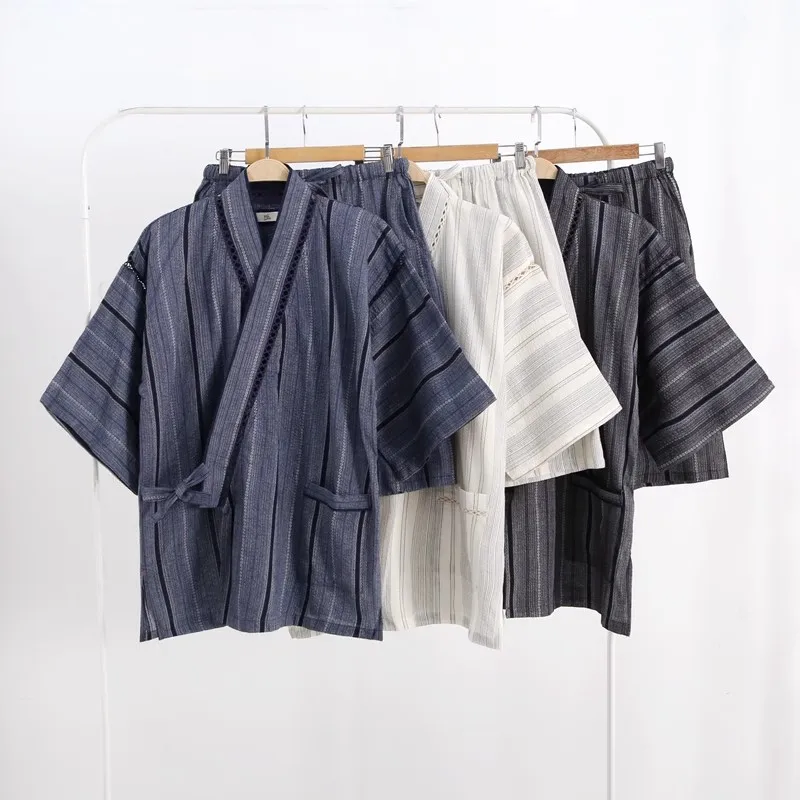 

Breathable Japanese-style Thin Cotton Pajama Set - Soft Skin-Friendly Homewear & Spa Relaxation Outfit