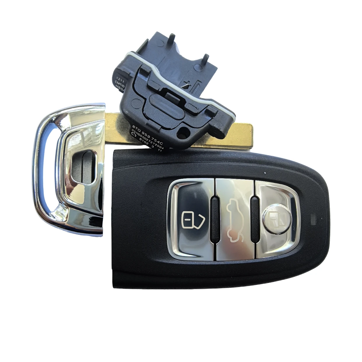 JXKEY 754J 754D/H/F/C/B 315/433/868Mhz pcf7945ACチップ搭載 スマートリモートカーキー フォブ アウディ A4 A5 A6L A7 A8 Q5 キーレスゴーカーキー用