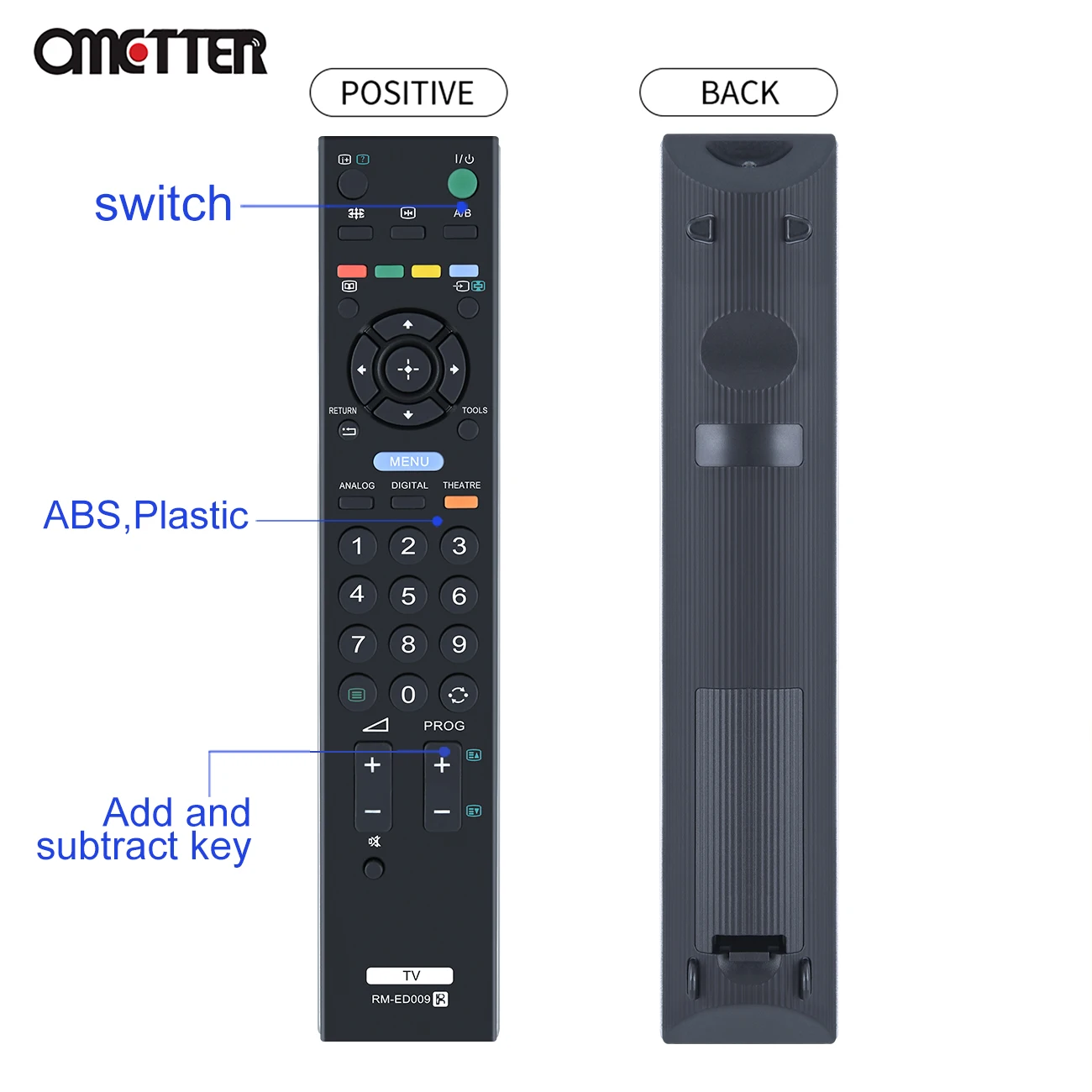 Для Sony Bravia TV Smart LCD LED HD Remote Control RM-ED009 RMED009