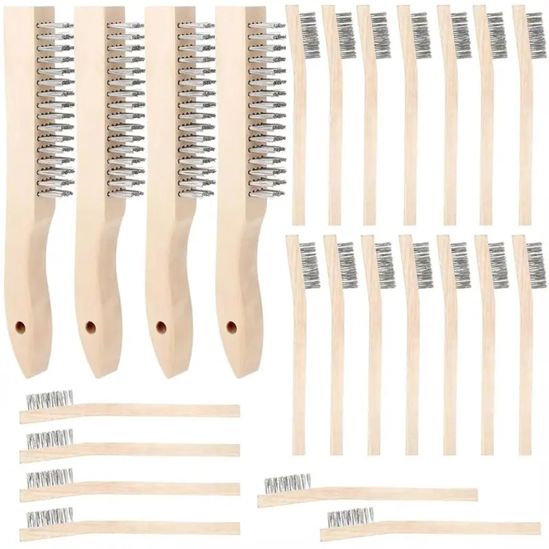 aa76-24pcs-wire-brush-duty-stainless-steel-wire-brushes-with-wood-handle-7-and-10-inch-versatile-stiff-bristle-metal-brush