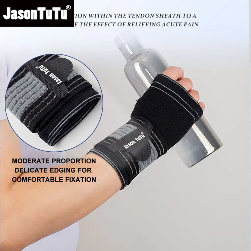 JASONTUTU 1 PCS Boxing Hand Wraps Wrist Brace Joint Protector Weightlifting Wrist Straps Support Protective Wrap