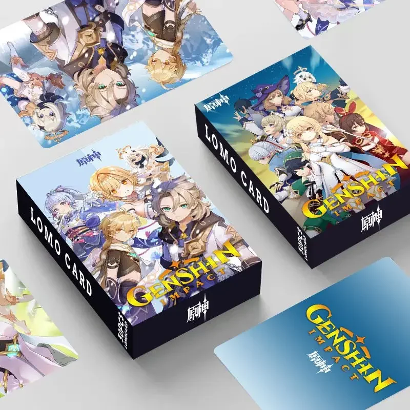 NEW Genshin Impact Cards Anime Game Collection Paper Cards Mini Sticker Cosplay Toy Fans Gifts