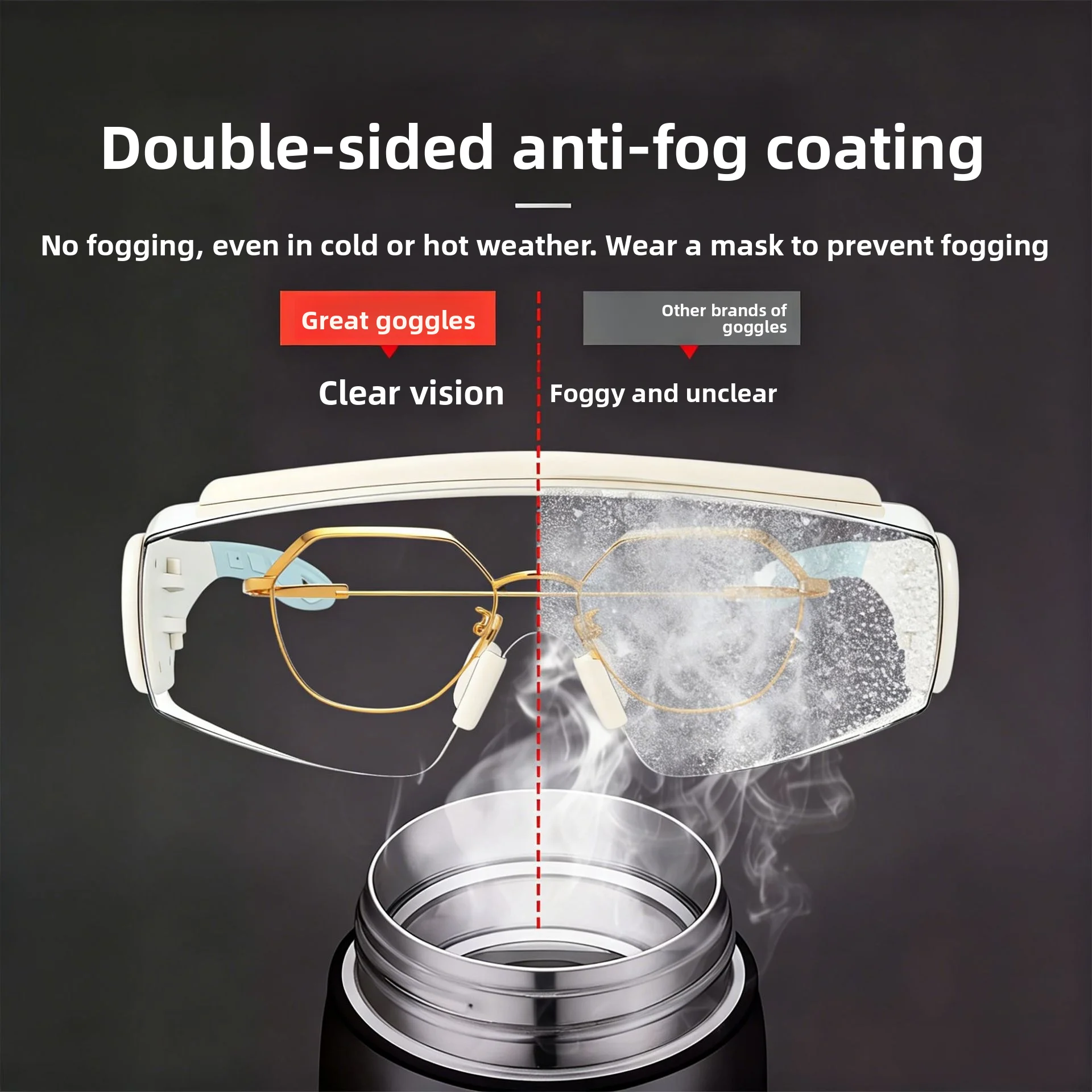 Factory protective goggles, windproof and insect-proof eyewear, dustproof mountaineering goggles, splash-proof eye shields, ski