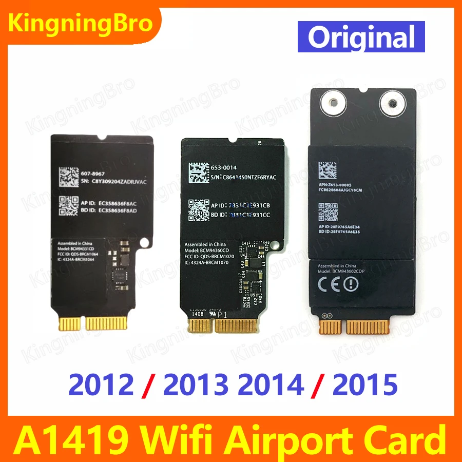 Original Bluetooth Wifi Airport Card BCM94360CD BCM943602CDP For Apple iMac 27