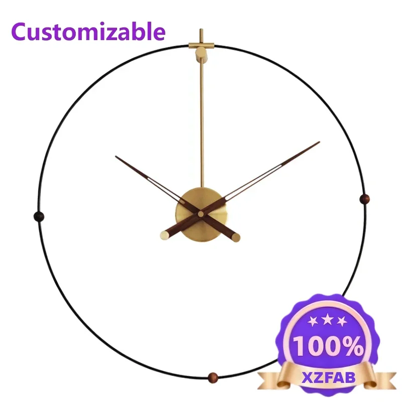 Factory Direct 2026 Luxury Kitchen Wall Clocks Vintage Interior Modern Aesthetic Bedroom Clock Wall Restaurant Nordic Reloj De P