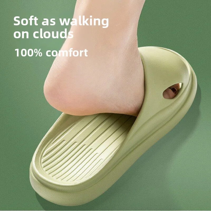 Lightweight Non-Slip Bath Slippers Home Bathroom Slippers for Men And Women Indoor Summer Autumn Winter Slip-On Shoes