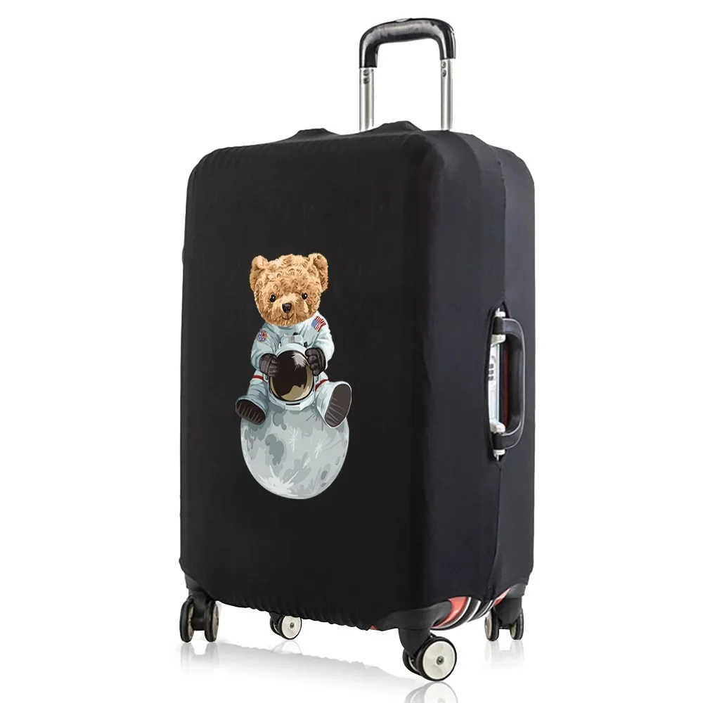 Protective Traveling Luggage Cover Thicker Travel Accessory Luggage Case Anti-Dust Covers for 18-32 Inch Bear Print Suitcase