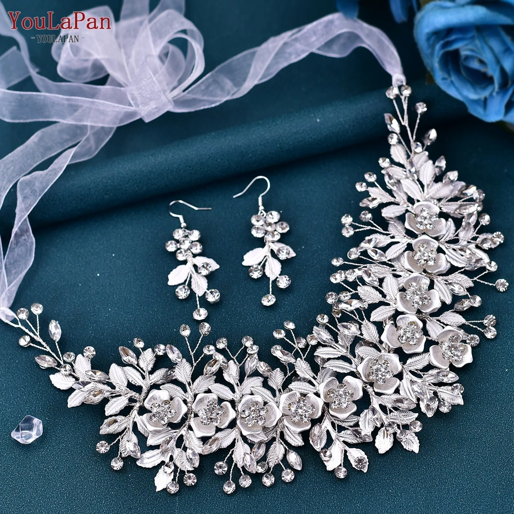 

TOPQUEEN Wedding Hair Accessories Rhinestone Bridal Headband Woman Headpiece Bridal Head Jewelry Wedding Bride Headdress HP349