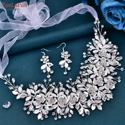 TOPQUEEN Wedding Hair Accessories Rhinestone Bridal Headband Woman Headpiece Bridal Head Jewelry Wedding Bride Headdress HP349