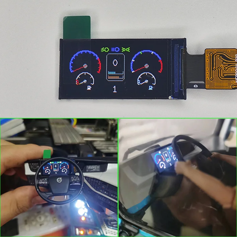 

Simulation LED Light Sound Display System Decorate for 1/14 Tamiya RC Truck SCANIA 770S R620 VOLVO FH16 Arocs MAN TGX Car