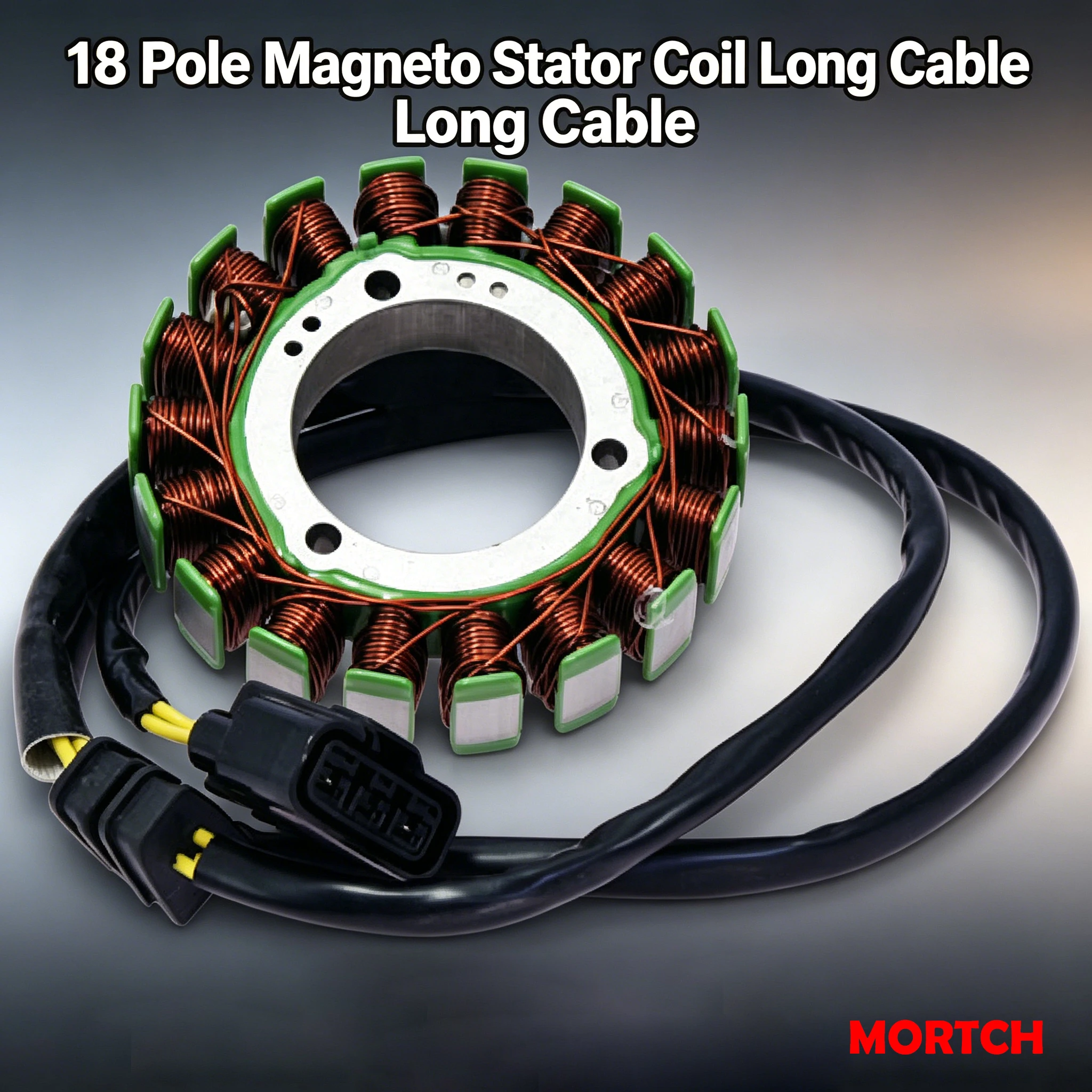 ATV Magneto Stator Coil 18 Pole Long Cable 0GRB-032000 Compatible CFMoto CForce ZForce 550 191R-C CF500AU-6B 550cc 2019