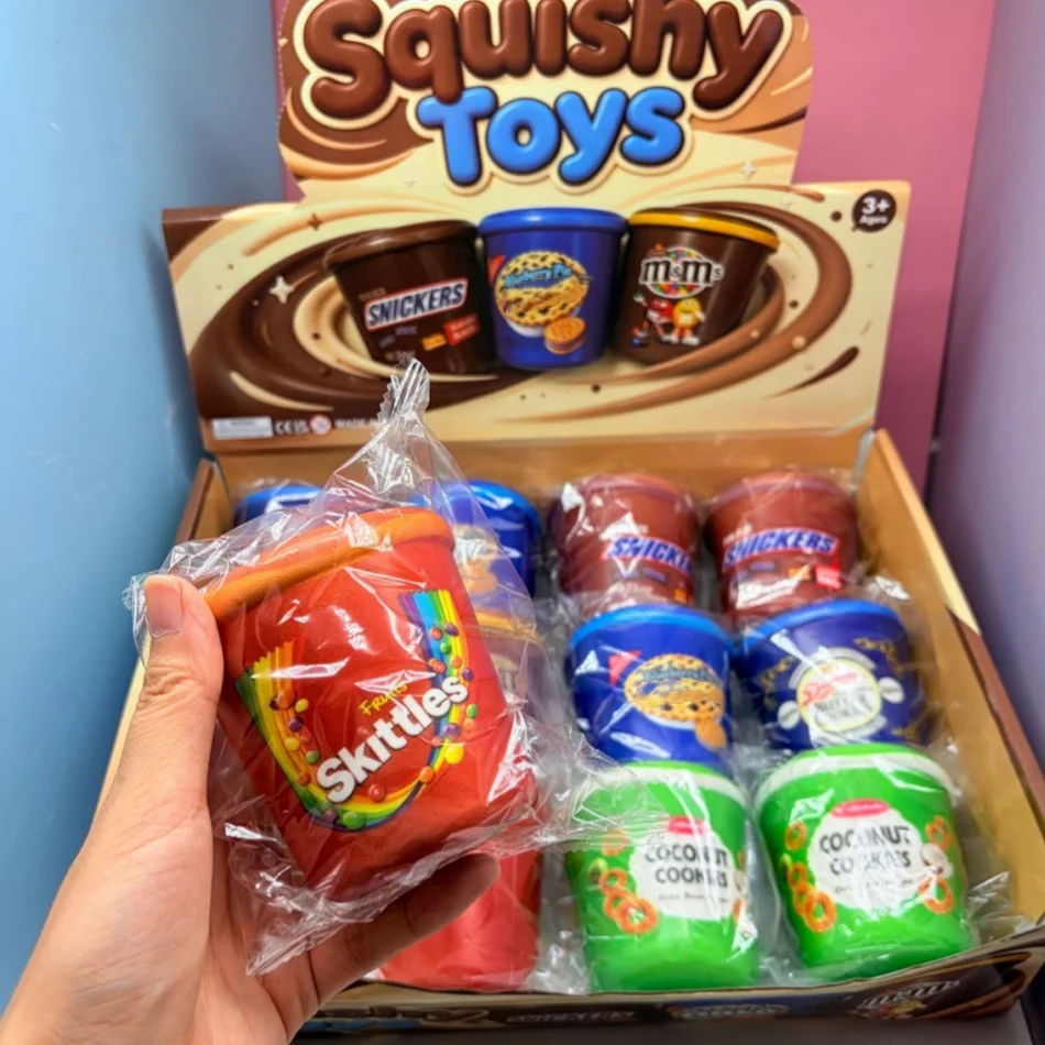 Realistic Milk Carton PU Slow Rising Squishy Toy, Creative Office Stress Relief Decompression Fidget Toy for Adults