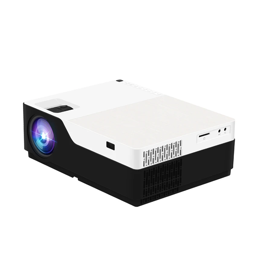 Factory Wholesale LCD Projectors 1080P 4K Smart Home Theater USB Data Show Android Portable LED Lamp Built-in Speaker