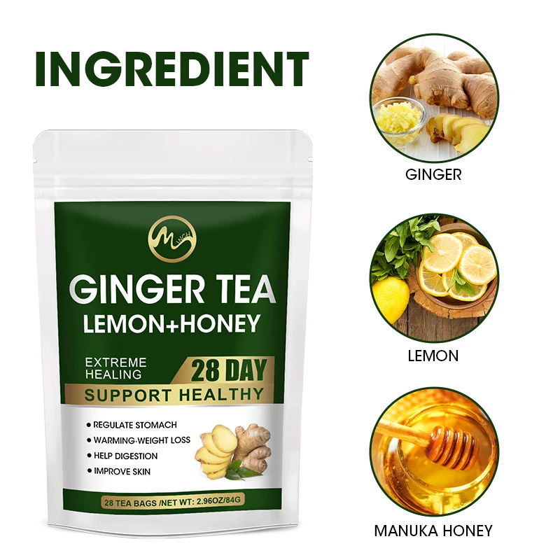 Minch Lemon Ginger Turmeric Pain Relief Warm Body Detox Weight Loss With Immun Support Healthy Care Improve Digestion For Adults