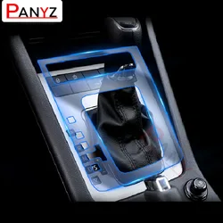 For Skoda Octavia A7 2017-2019 Car Console Gearbox Panel Film Salon Frame Cover Sticker Strips Garnish Decoration TPU Accessorie