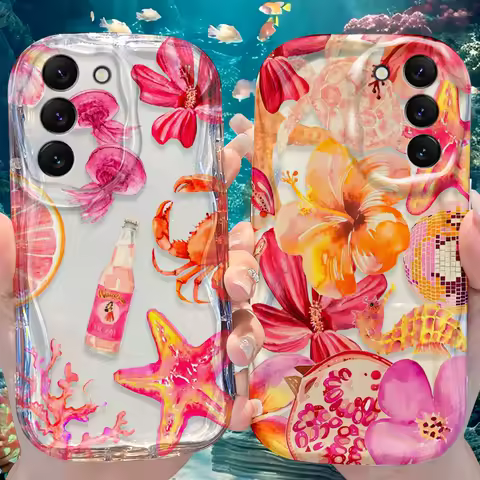 Underwater World Case for Samsung Galaxy S25 S24 S23 S22 S21 Ultra Plus S20 FE A73 A72 A71 A56 A55 A54 5G A52 A52S A51 4G Cover
