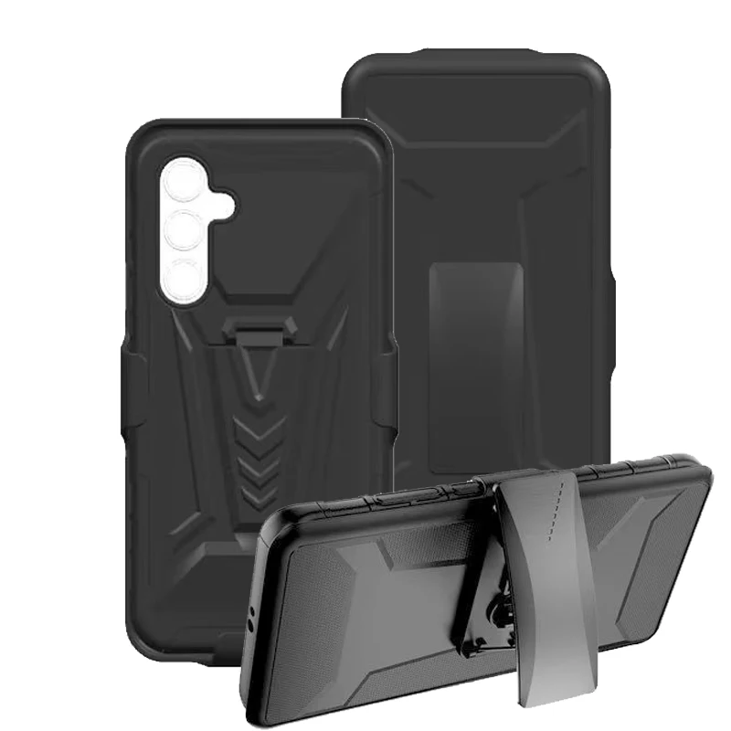 Galaxy A24 Phone Cases, ShockProof Heavy Duty Armour Tough Stand Case With Belt Clip For Samsung Galaxy A34 5G Phone Cover