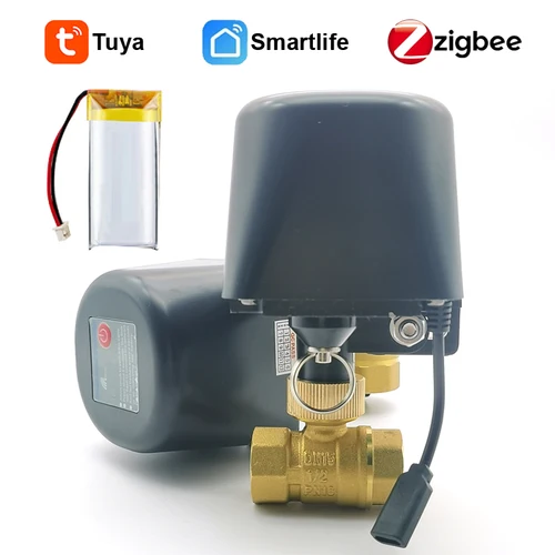 Imagen 1 del producto Temporizador Tuya Zigbee con batería recargable, controlador de riego automático, válvula de agua para jardín, Wifi, Control remoto, necesita Hub