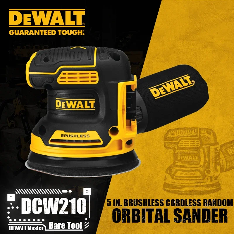 DEWALT DCW210 5in Brushless Cordless Variable-Speed Random Orbital Sander 20V Lithium Power Tools Bare Tool