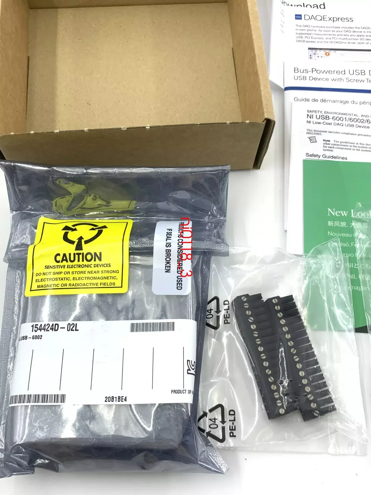 ني يو اس بي-6002 782606 -01 بطاقة الحصول على البيانات متعددة الوظائف DAQ Labview DAQ #3