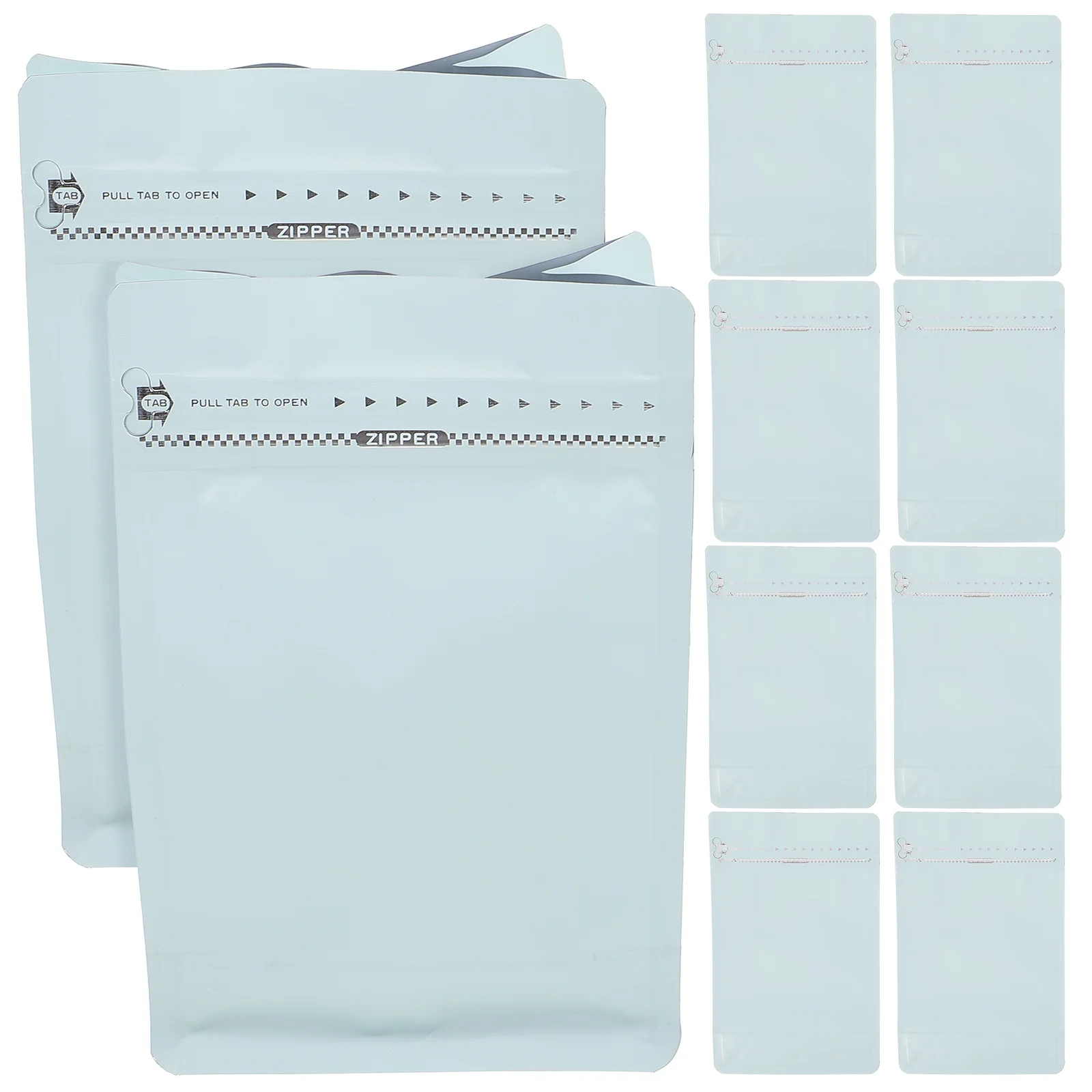 

10 Pcs Coffee Beans Packaging Bags 1 2 Pound Blue Food Wrap Tea Holding Grocery Versatile Packing Take Out Safe Sealing Reusable