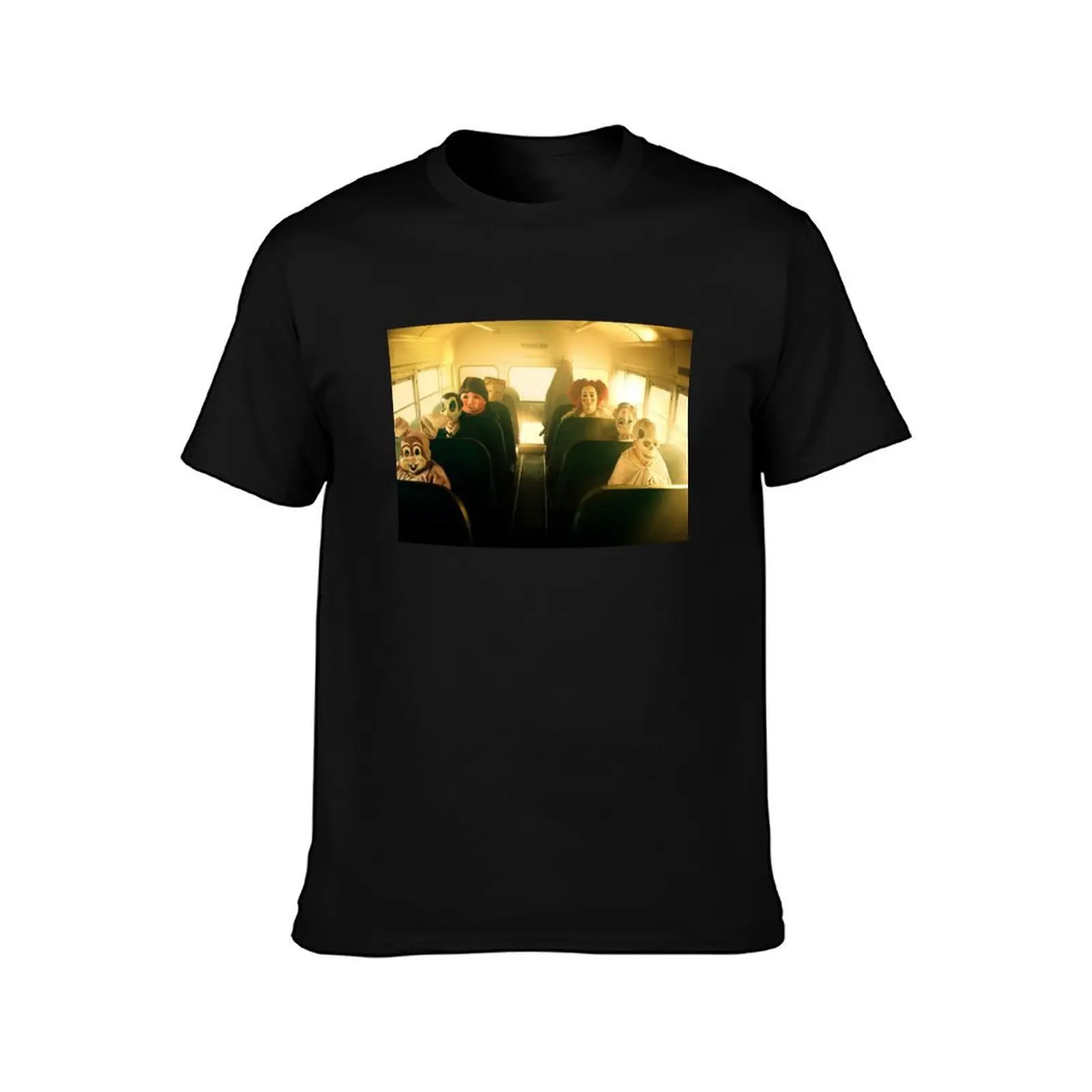 Masked School Bus Goers T-Shirt Moisture Wicking Quick Dry Tee