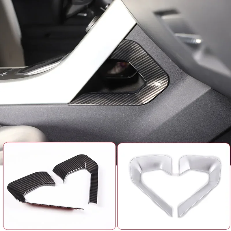 ABS Central Decoration U Shape Frame Cover Trim Silver Fit For Land Rover Range Rover Evoque 2012-2016 2017 2018