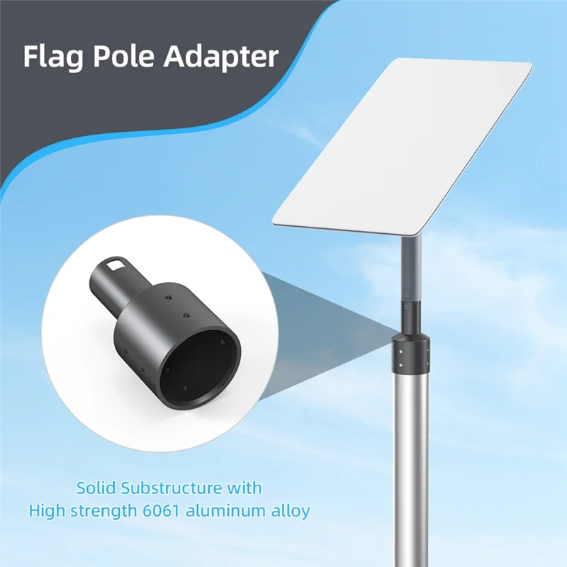 

Excellent-Aluminum Mast Mount Kit For Starlink Gen2 V2 Satellite Dish - Fits Pipe Diameters Up To 2 Inches Internet Kit Satellit