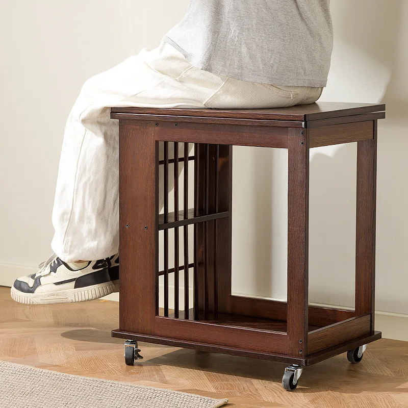 

Mobile side table coffee table living room sofa side cabinet balcony trolley folding simple multi-purpose table