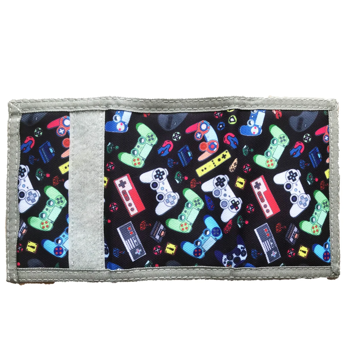 قطعة واحدة من محفظة ثلاثية الطي مع طباعة وحدة التحكم في الألعاب، محفظة للأطفال الصغار مناسبة للاستخدام اليومي للمراهقين، هدية عيد ميلاد #3