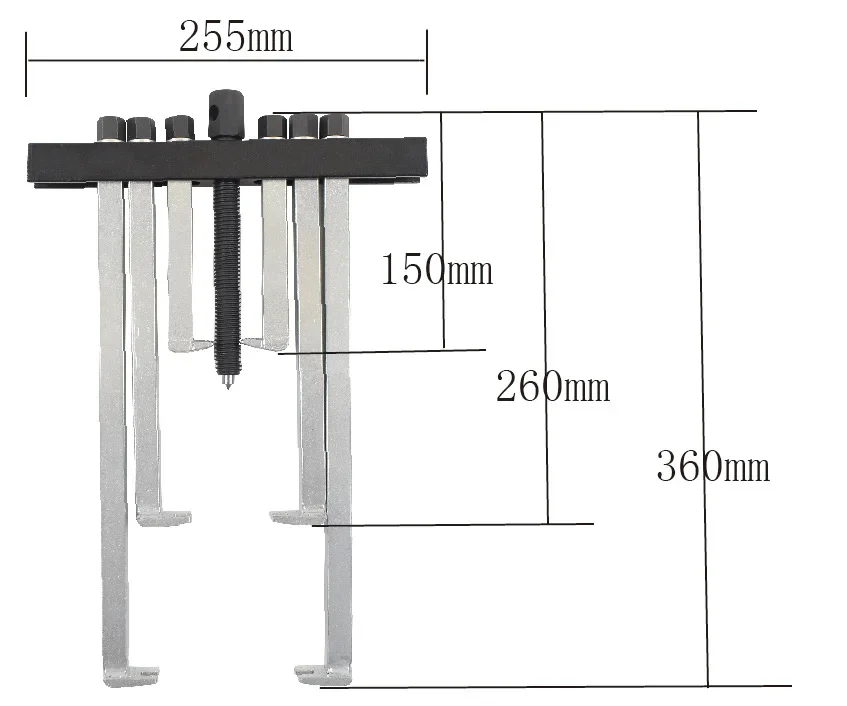 

Bearing puller removal jackpuller quick adjustment beam 2-jaw puller