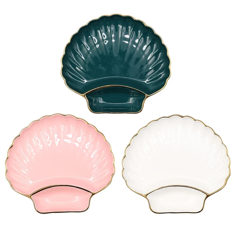 for Shell Shaped Dumpling Plate with Vinegar Plate Ceramic Plate Breakfast Plate Used for Restaurants Kitchens and Other Places