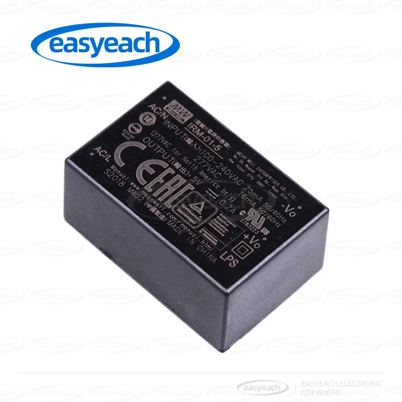 MEAN WELL IRM-01-5 Switching Power Supply 3.3V5V9V9V12V15V24V 1W Pin Type AC-DC Module Power Supply