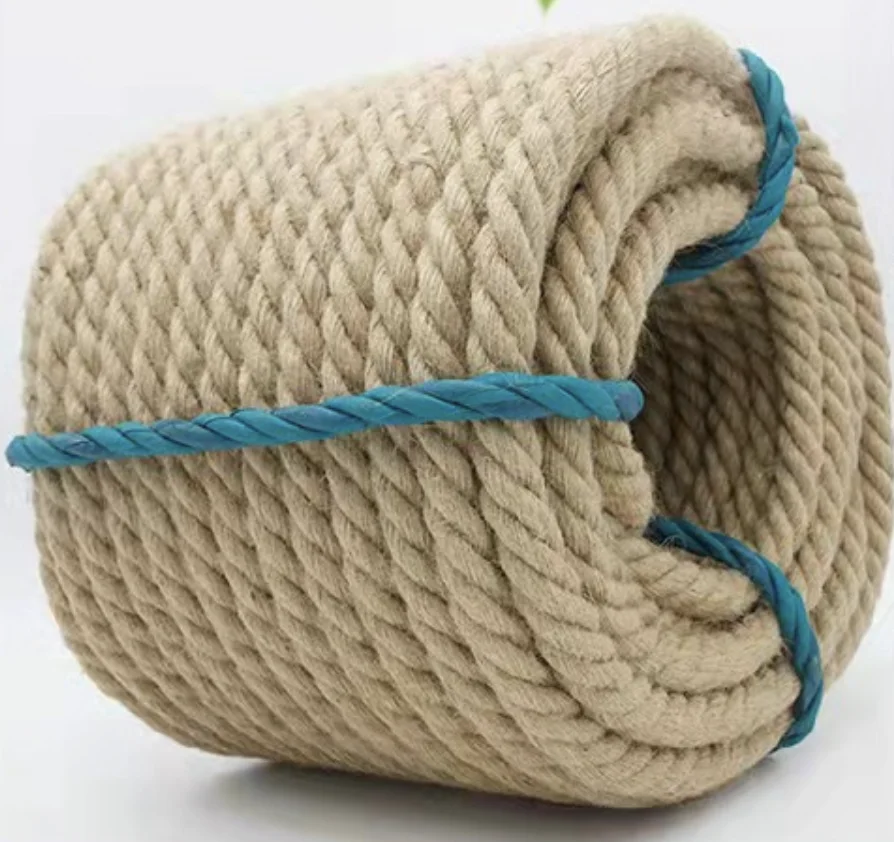

5-25M Diameter 12/14/16mm Natural Jute Hemp Rope Home Decor Retro Style DIY Craft Photo Wall Cord Gift Wrapping Decorative Rope