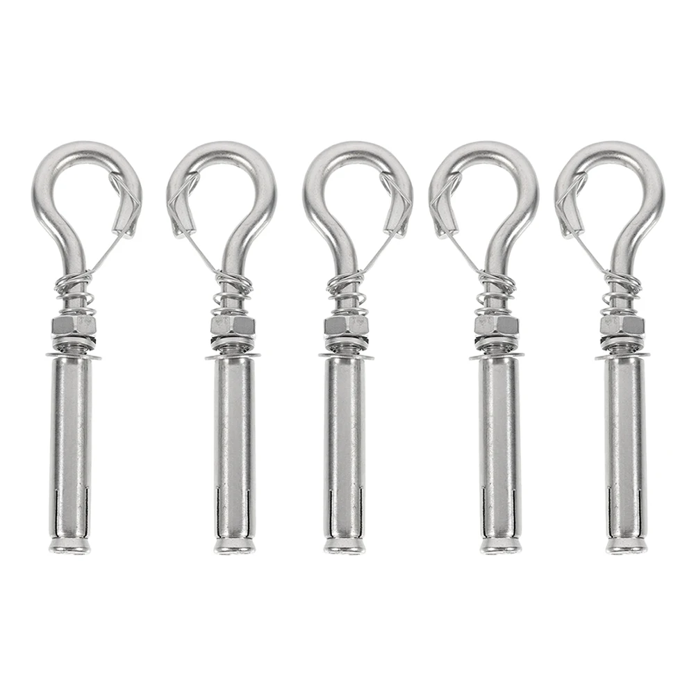 

5pcs Stainless Steel Expansion Screws Manhole Cover Lifting Hook Bolts Anti rust Practical Long time Use