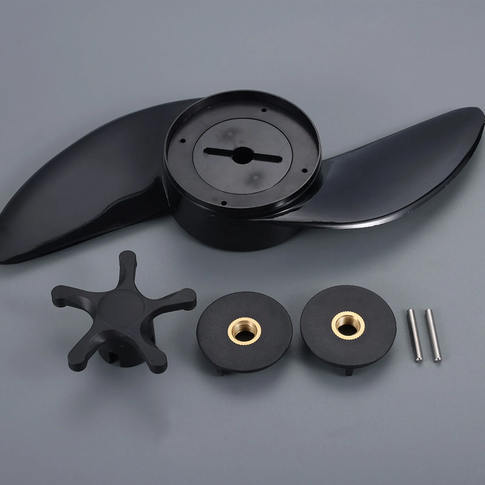 Plastic 2-Blade Propeller Electric Outboard Motor Prop for Boat Kayak Canoe Fishing Raft Dinghy for 28lb, 30lb and 34lb Motors