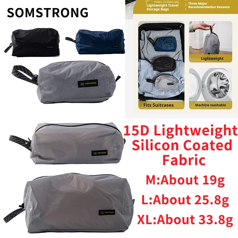 

Сверхлегкий набор из трех предметов SOMSTRONG, легкая ткань с силиконовым покрытием 15D, легкая перегородка, которую можно стирать в машине