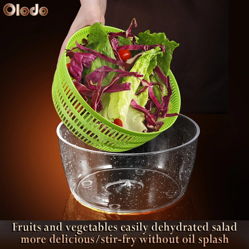 Vegetable dehydrator Vegetable filling drying machine Washing vegetable dehydrator fruit salad manual vegetable spinner